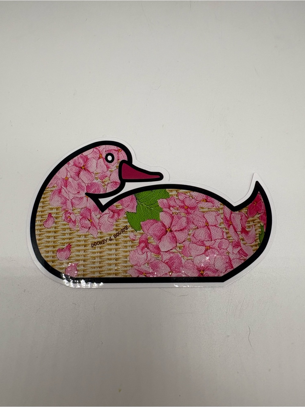Dooney & Bourke Duck Sticker Flowers Hydrangeas